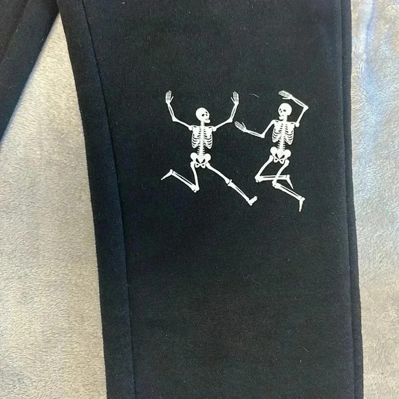 Forever 21 - Black  Halloween Joggers/Sweatpants. Size 9/10 - Picture 5 of 7